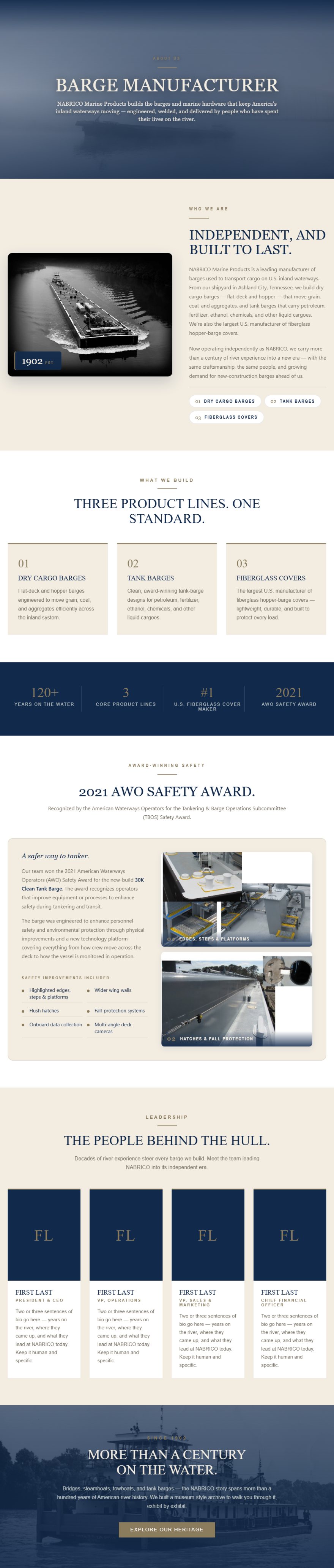 NABRICO about page